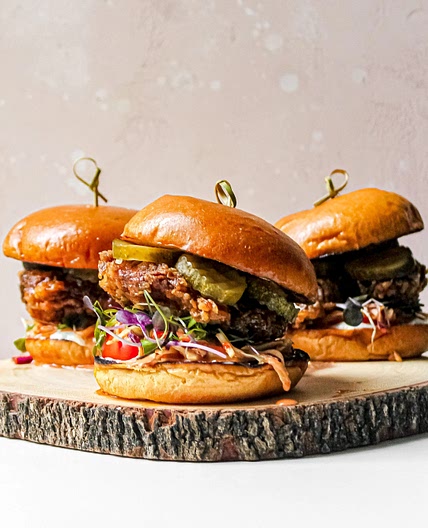 Nashville Hot Honey Fried Chicken Sandwiches — Clean Eats Factory