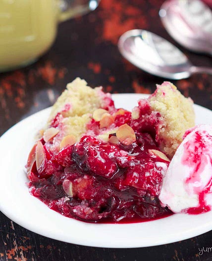 Vegan Spiced Plum Crumble