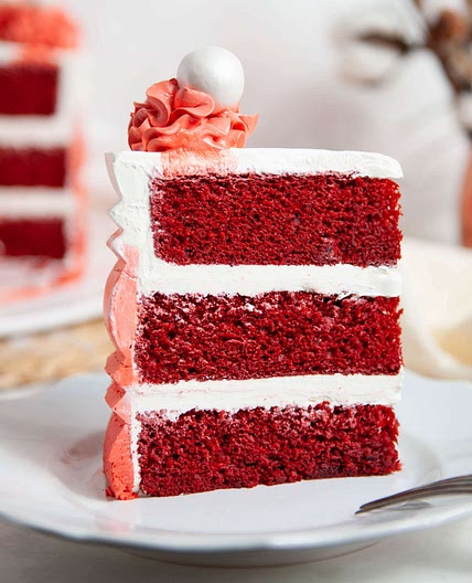 Doctored Red Velvet Box Mix Cake