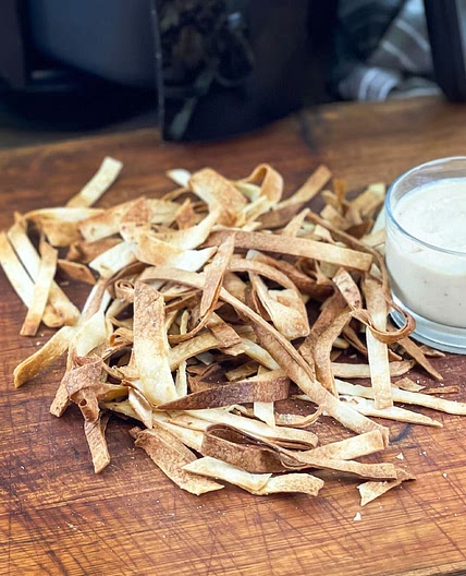Crispy Tortilla Strips in the Air Fryer