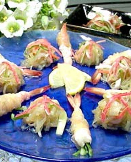 해파리새우말이냉채