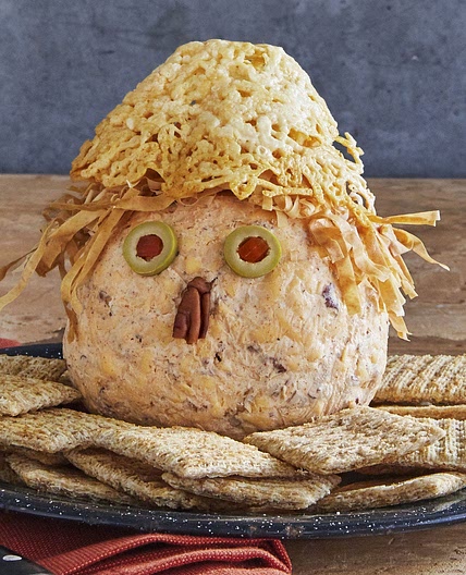 Halloween Scarecrow Cheese Ball