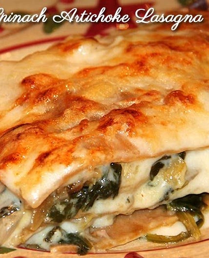 Creamy Spinach Artichoke Lasagna