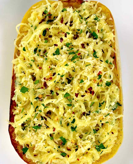 Parmesan Garlic Spaghetti Squash