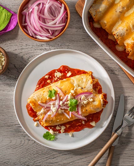 Chicken Tinga Enchiladas