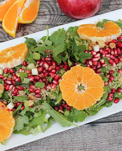 Pomegranate Orange Quinoa Salad