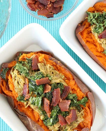 Instant Pot AIP Pulled Pork Loaded Sweet Potatoes