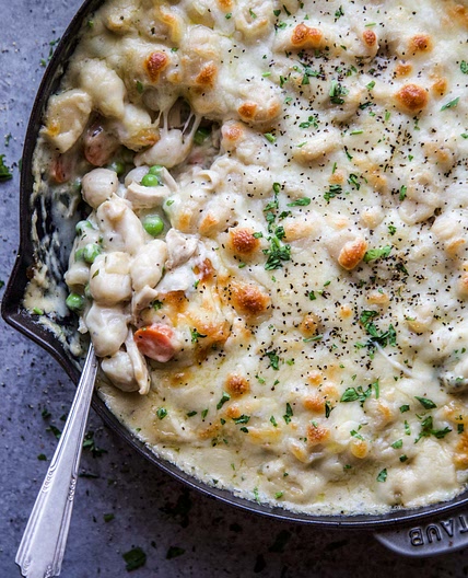 Crustless Chicken Pot Pie with Gnocchi