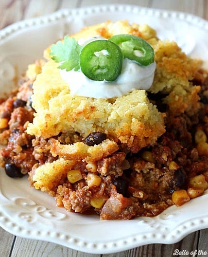Chili Cornbread Casserole