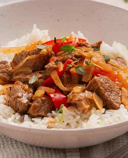 Slow cooker pepper steak