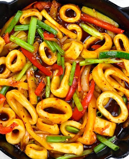 Spicy Squid Stir Fry