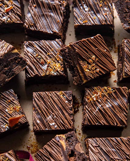 Milk Chocolate Peanut Butter Truffle Brownies
