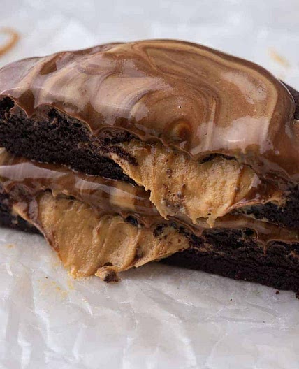 Peanut butter brownie cookie- Crumbl inspired