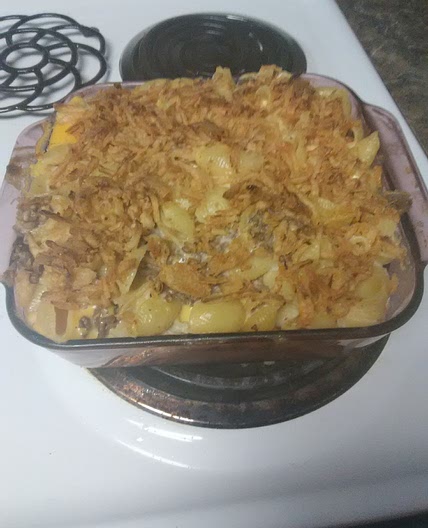 Cheese Burger Alfredo Casserole