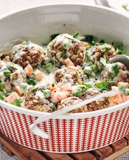 Wikingertopf in cremiger Sauce mit Kartoffeln