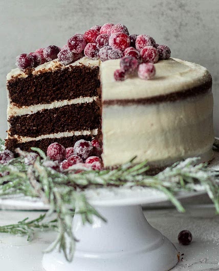 Chocolate Spice Cake - Spiced Chocolate Cake with Cream Cheese Frosting