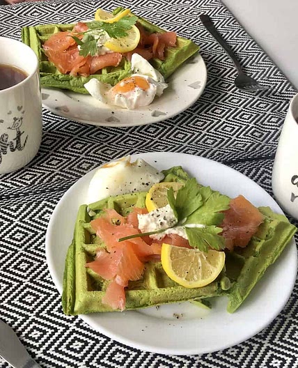 Spinach Waffles Recipe