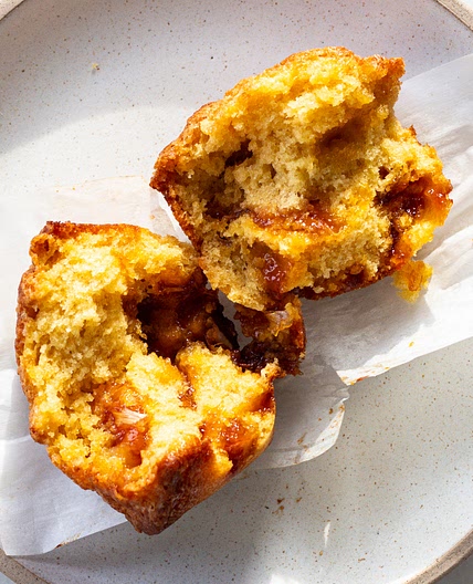 Lemon Caramel Muffins