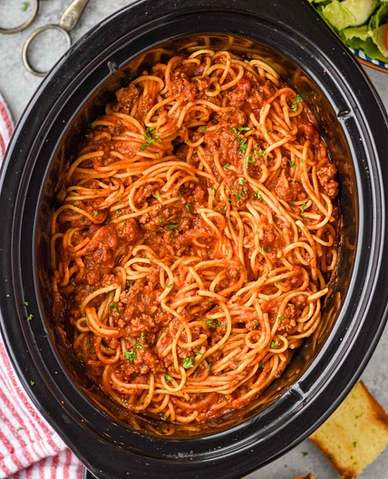 Crock Pot Spaghetti