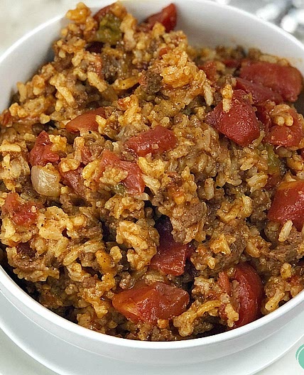 Beefy Rice Slow Cooker Casserole