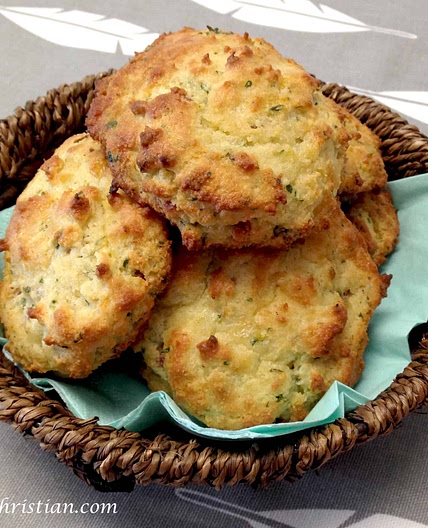 Keto Bacon Cheddar Drop Biscuits (Gluten Free)