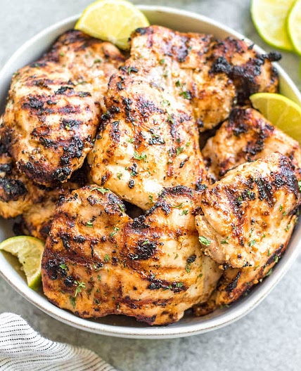 Mayo Marinated Grilled Chicken Thighs: Whole30, Paleo, Keto, GF