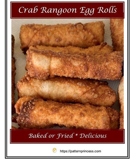 Crab Rangoon Egg Rolls