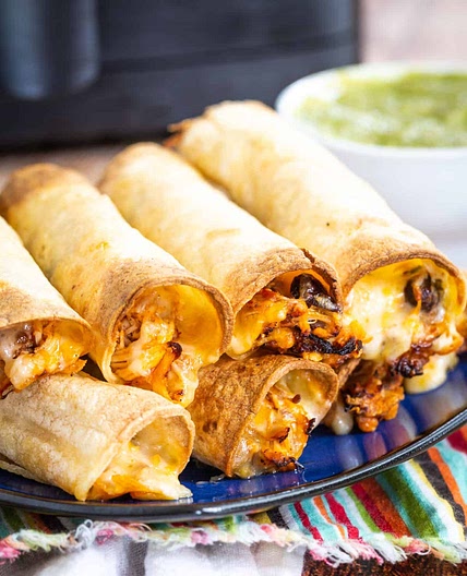Air Fryer Chicken Taquitos