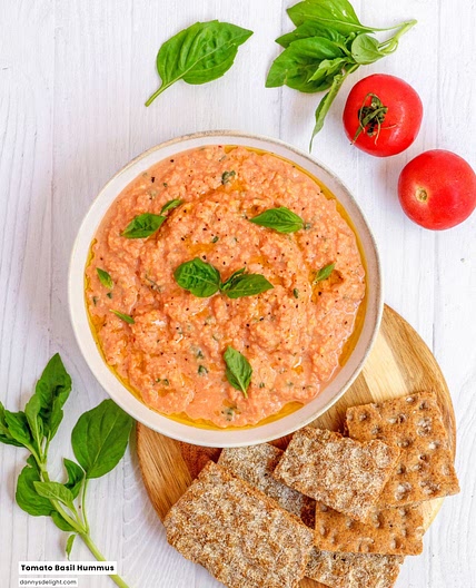 Tomato Basil Hummus