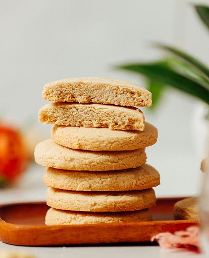 Vegan Gluten-Free Shortbread Cookies (1 Bowl)