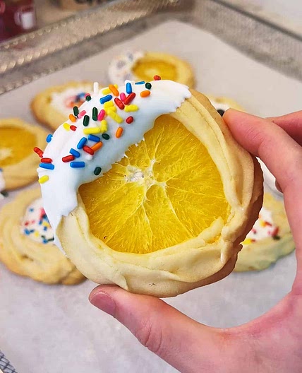 Orange Cookies with Real Oranges - No hand mixer is needed