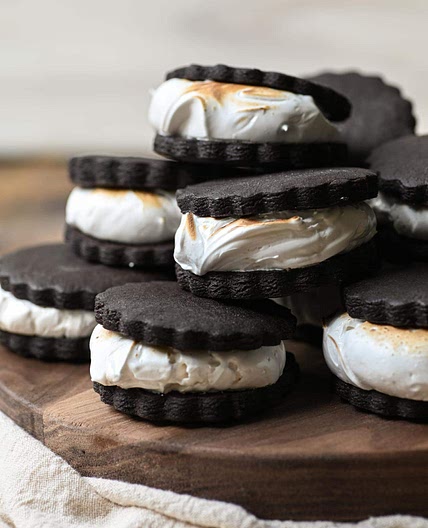 Black Cocoa Sandwich Cookies