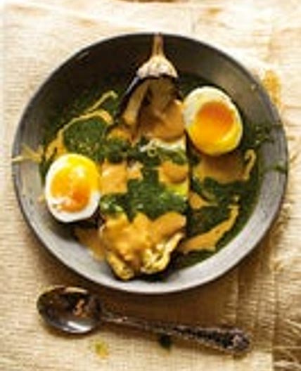 Charred Eggplant with Chile Sauce & Tahini