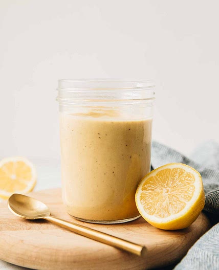 The BEST Creamy Lemon Tahini Dressing