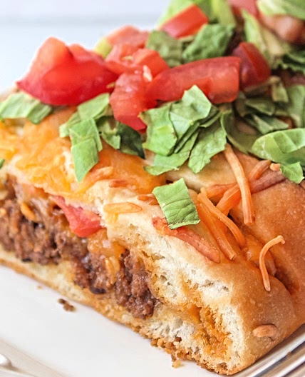 Easy Taco Braid with Pizza Crust