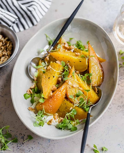 Roasted Golden Beets with Horseradish Sauce