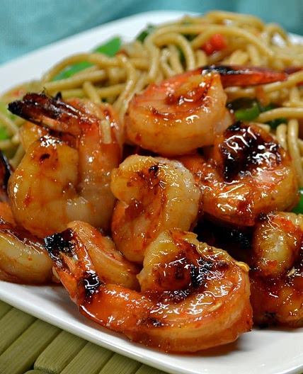 Sweet and Spicy Grilled Shrimp