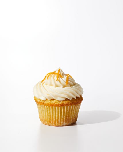 Ricotta-Orange Cupcakes with Buttercream Frosting