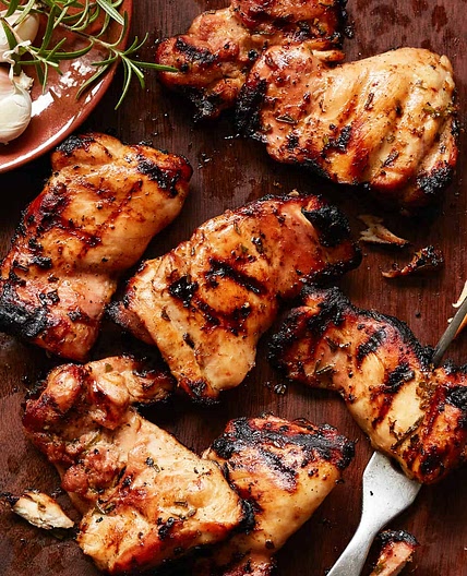 Grilled Rosemary Orange Honey Garlic Chicken