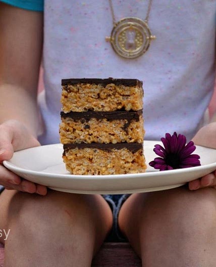 Crispy Chocolate Peanut Butter Squares