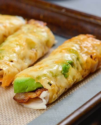 Turkey, Bacon and Avocado Taquitos