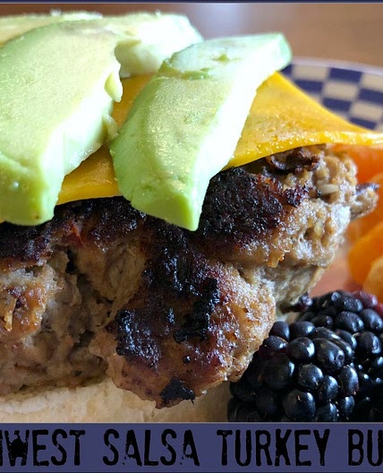 Southwest Salsa Turkey Burgers