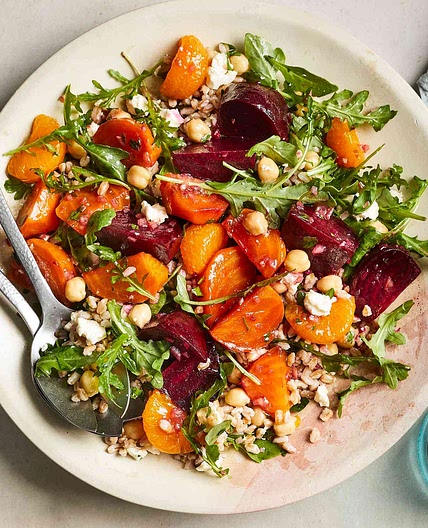 Beet, Mandarin & Farro Salad