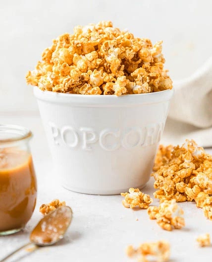 Homemade Salted Caramel Popcorn