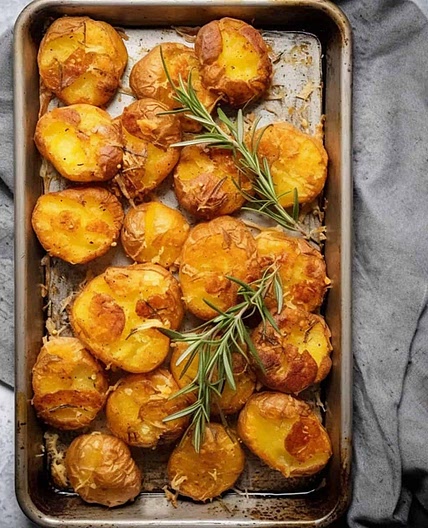 Air Fryer Smashed Potatoes