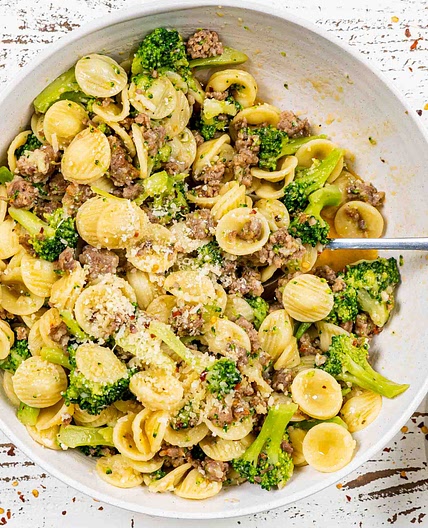 Orecchiette With Sausage And Broccoli
