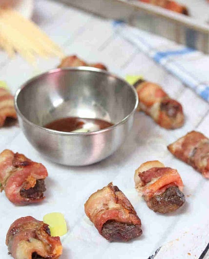 Bacon Wrapped Steak Bites