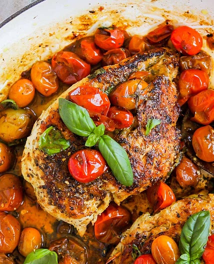 Mozzarella Stuffed Chicken Pomodoro