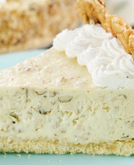 No Bake Walnut Cream Pie