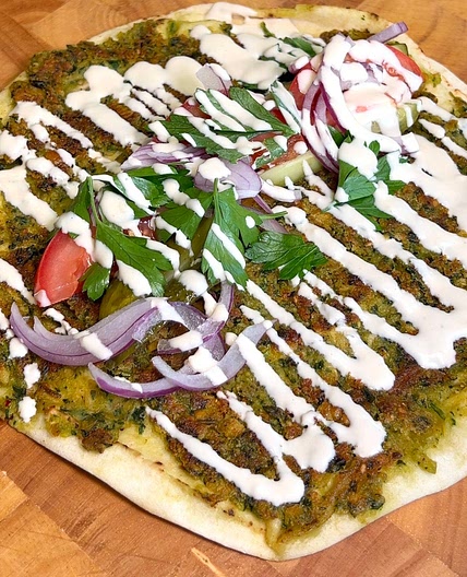 Smashed Falafel Wrap